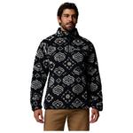 Columbia Rugged Ridge High Pile Half Zip Black Checked Out 