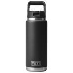 Yeti Cantimplora Rambler 26 Oz (760ml) Straw Bottle Black Presentación