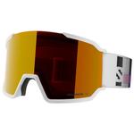 Salomon Skibrille S/View 3 White Addikt Multilayer Mid Red Präsentation