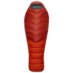 RAB Sleeping bag Alpine 600 Red Clay Overview