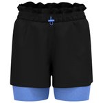 Odlo Trail shorts 2 In 1 Short Essential Black Persian Jewel Overview