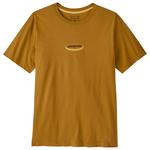 Patagonia Maglietta '95 Oval Logo Bobcat Brown Sunshine Presentazione
