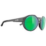 AZR Sonnenbrille Ecrin Grise Mate Multicouche Vert Präsentation