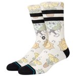 Stance Chaussettes Crew Sock Nice Mooves Offwhite Présentation