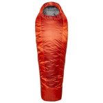 RAB Sleeping bag Solar Eco 1 Regular Right Red Clay Overview