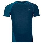 Ortovox Tee-shirt de rando 120 Cool Tec Fast Upward Tshirt M Deep Ocean Présentation