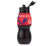 Water To Go Kantine Outdoor Bouteille Noir Avec Ba Ndeau Rouge Voorstelling