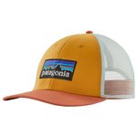 Patagonia Casquettes P-6 Logo Lopro Trucker Hat Pufferfish Gold Présentation