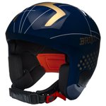 Briko Helmet Vulcano 2.0 France Shiny Tangaroa Blue Gold White Overview