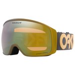 Oakley Masque de Ski Flight Tracker L B1B Forged Iron Curry Prizm Sage Gold Iridium Présentation