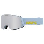 100 % Masque de Ski Snowcraft Hiper Goggle Sunpeak - Mirror Silver Flash Lens Présentation