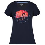 Icepeak Wandel T-shirt Beaune Bleu Fonce Voorstelling