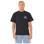 Rip Curl T-Shirt Raw Burst Tee Shirt Black Präsentation