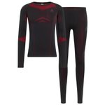 Odlo Technical underwear Fundamentals Performance Warm Black Chinese Red Overview
