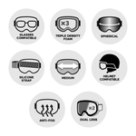 Oakley Skibrille Flight Deck M Factory Pilot Black Prizm Sapphire Iridium Keypoints