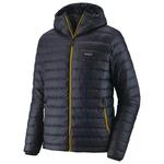 Patagonia Down Sweater Hoody Smolder Blue W/Textile Green 