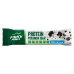 Punch Power Energieriegel Protein Vitamin Bar 49 g Cookies Cream Präsentation
