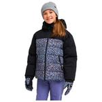 Roxy Snowyhill Printed Puffy Girl True Black Wildin Out Rg 