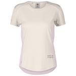 Scott Trail tee-shirt W's Endurance Tech Short Sleeve Cotton White Bliss Pink Overview