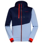 La Sportiva Kletter-Sweatshirt Method Hoody W Stone Blue Deep Sea Präsentation