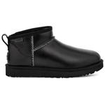 UGG Schuhe W Classic Ultra Mini Leather Regen Black Präsentation