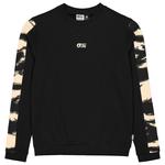 Picture Felpa Blayr Printed Crew Black Shadow Presentazione