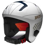 Briko Helmet Vulcano 2.0 France Shiny White Tangaroa Blue Gold Overview