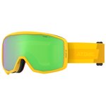 Atomic Goggles Count Junior Cylindrical Safron Green Flash Overview