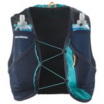 Salomon Trail running hydration vest Active Skin 8 Set Tahidian Tide Carbon Peacock Blue Overview
