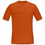 Norrona Wander-T-Shirt Falketind Equaliser Merino M's Gold Flame Präsentation