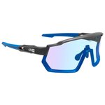 AZR Zonnebrillen Pro Race Rx Noire Mate Bleue Photochromique Irisé Bleu Voorstelling