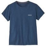 Patagonia T-shirts P-6 Logo Responsibili-Tee Utility Blue Voorstelling