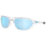 Oakley Lunettes de soleil Cage Jacket Matte Clear Prizm Deep Water Polarized Présentation