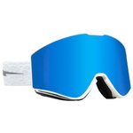 Electric Masque de Ski Kleveland II Matte White Nuron Moss Blue Présentation