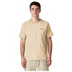 Patagonia T-shirts P-6 Logo Undyed Natural Voorstelling
