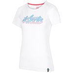 La Sportiva Retro T-Shirt W White Malibu Blue 