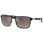 Ray Ban Gafas RB3721 Polished Black Chromance Grey Presentación