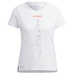 Adidas Tee-shirt de trail Agravic Tee White Presentación