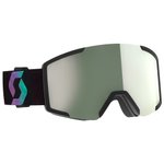 Scott Máscaras Shield Black Aurora Green Amp Pro White Green Presentación