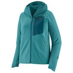 Patagonia W R1 CrossStrata Hoody Wetland Blue 