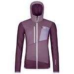 Ortovox Pile Fleece Grid Hoody W Dark Wild Berry Presentazione