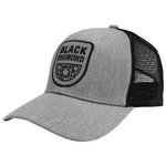Black Diamond Cap Bd Trucker Hat Heathered Aluminum-Black Präsentation