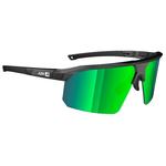 AZR Lunettes de soleil Arrow Rx Noire Vernie Multicouche Vert Présentation