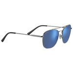 Serengeti Sunglasses Carroll Large Shiny Gunmetal Polarized 555nm Blue Overview