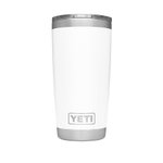 Yeti Glass cup Rambler 20 OZ (591 ml) Tumbler White Side
