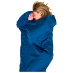 Lifeventure Sábana de saco de dormir Polycotton Sleeping Bag Liner. Rectangular Navy Blue Presentación