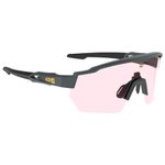 AZR Sunglasses Race Rx Carbone Mat Noire Photochromique Irisé Rouge Overview