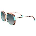 Binocle Eyewear Zonnebrillen Diana Shiny Gold Pink Blue Tortoise Gradient Grey Polarized Voorstelling