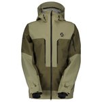 Scott Skijassen M's Vertic Ripstop 3L Jacket Dust Grey Douglas Green Voorstelling