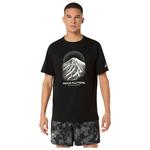 Asics Trail T-Shirt Fujitrail Logo Short Sleeve Black Cream Carbon Präsentation